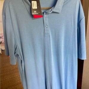 TravisMathew NWT Brilliant Blue Coto Performance Polo 2XL